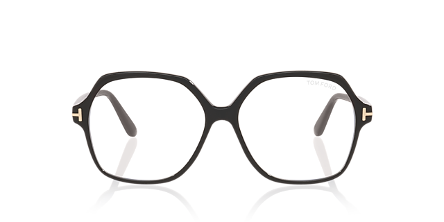 FT6062-B Black Shiny AcetateEyeglass Frames for Glasses Direct, Front View