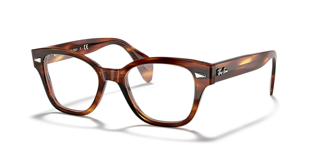 RB0880 Striped Havana AcetateEyeglass Frames for Glasses Direct, Angle View