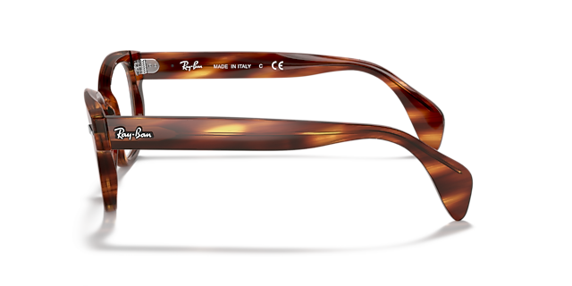 RB0880 Striped Havana AcetateEyeglass Frames for Glasses Direct, Side View