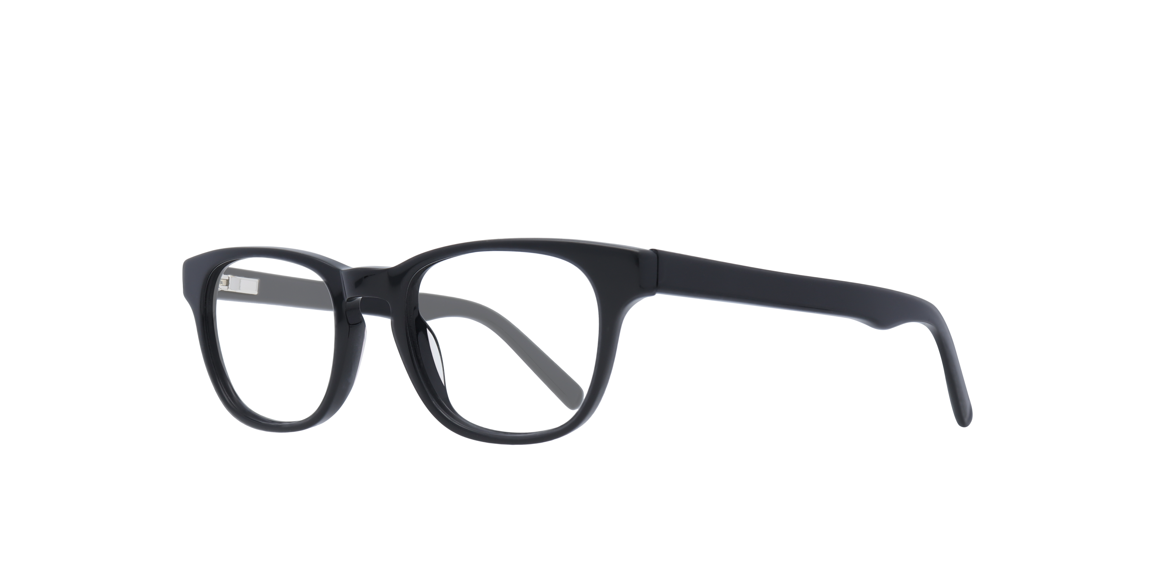 Andi Black AcetateEyeglass Frames for Glasses Direct, Angle View