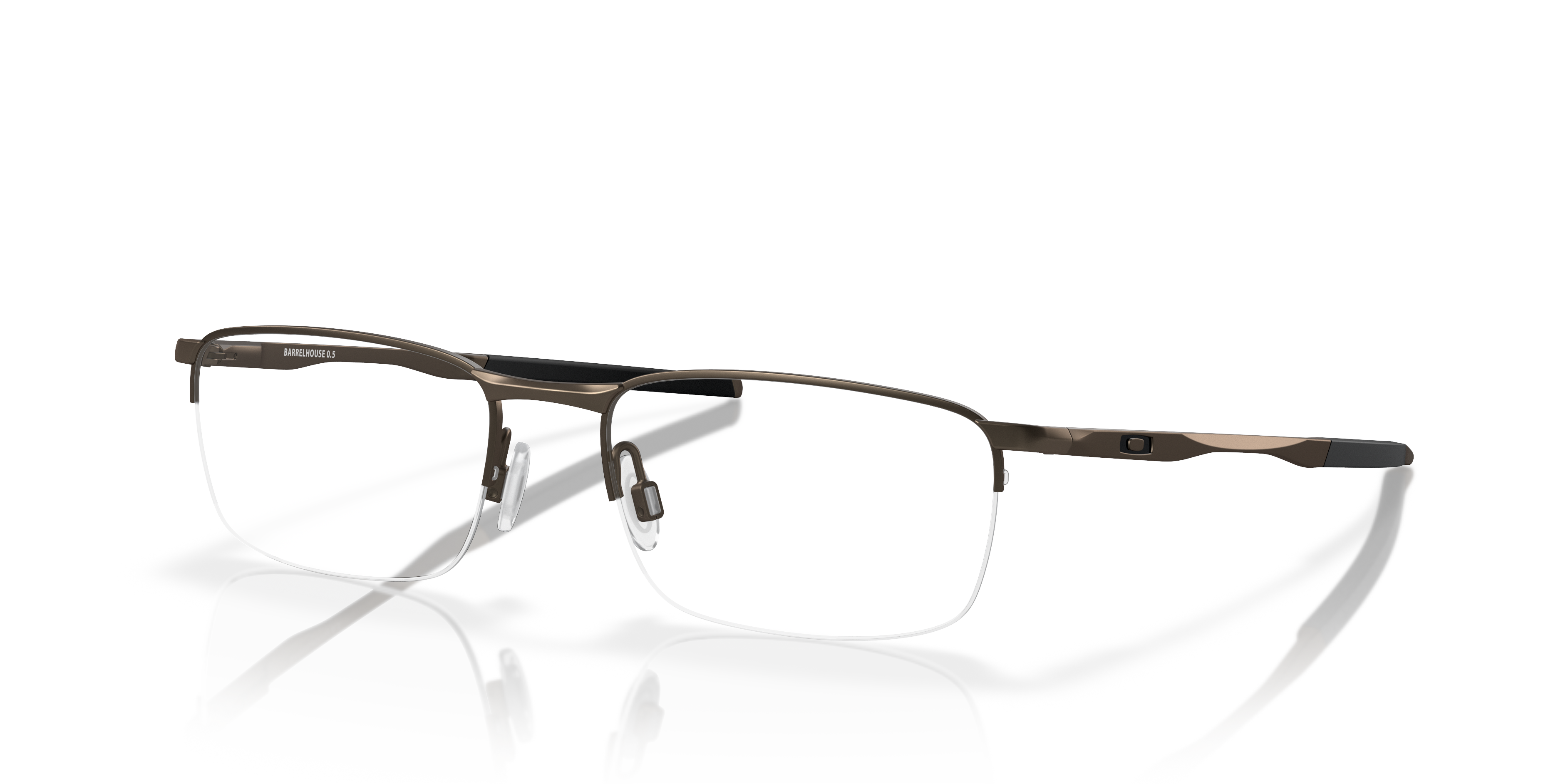 Barrelhouse™ 0.5 Pewter MetalEyeglass Frames for Glasses Direct, Angle View