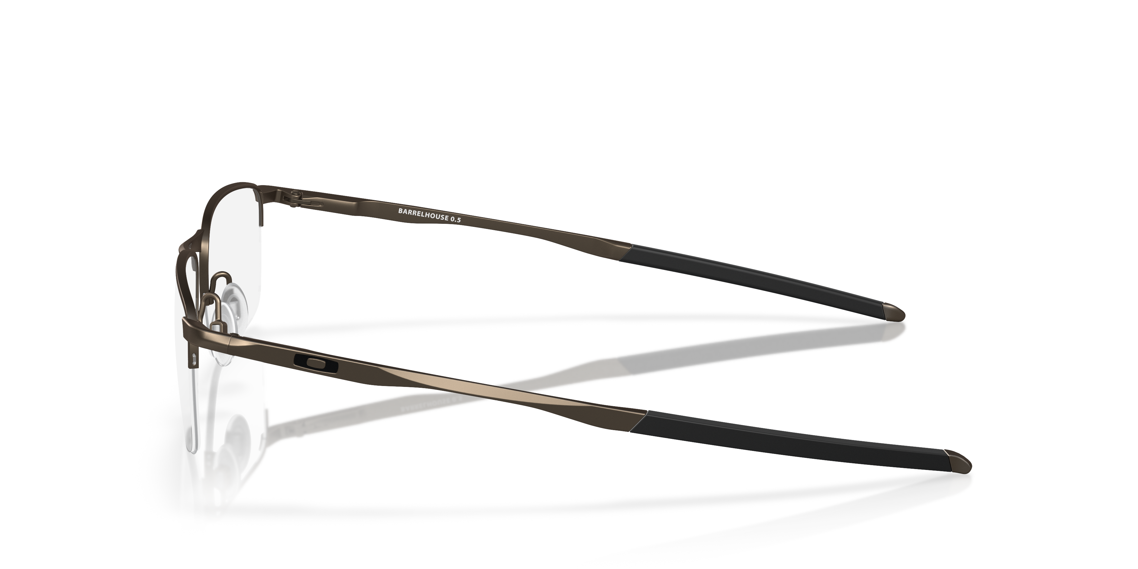 Barrelhouse™ 0.5 Pewter MetalEyeglass Frames for Glasses Direct, Side View