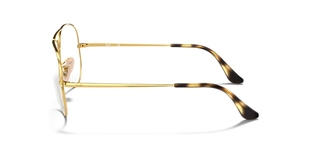 Aviator Optics Arista Gold MetalEyeglass Frames for Glasses Direct, Side View