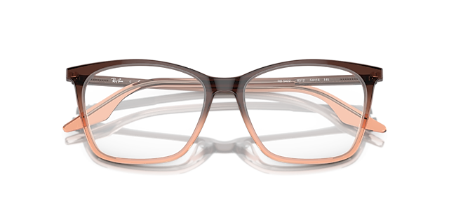 RB5422 Brown & Orange AcetateEyeglass Frames for Glasses Direct, Closed View