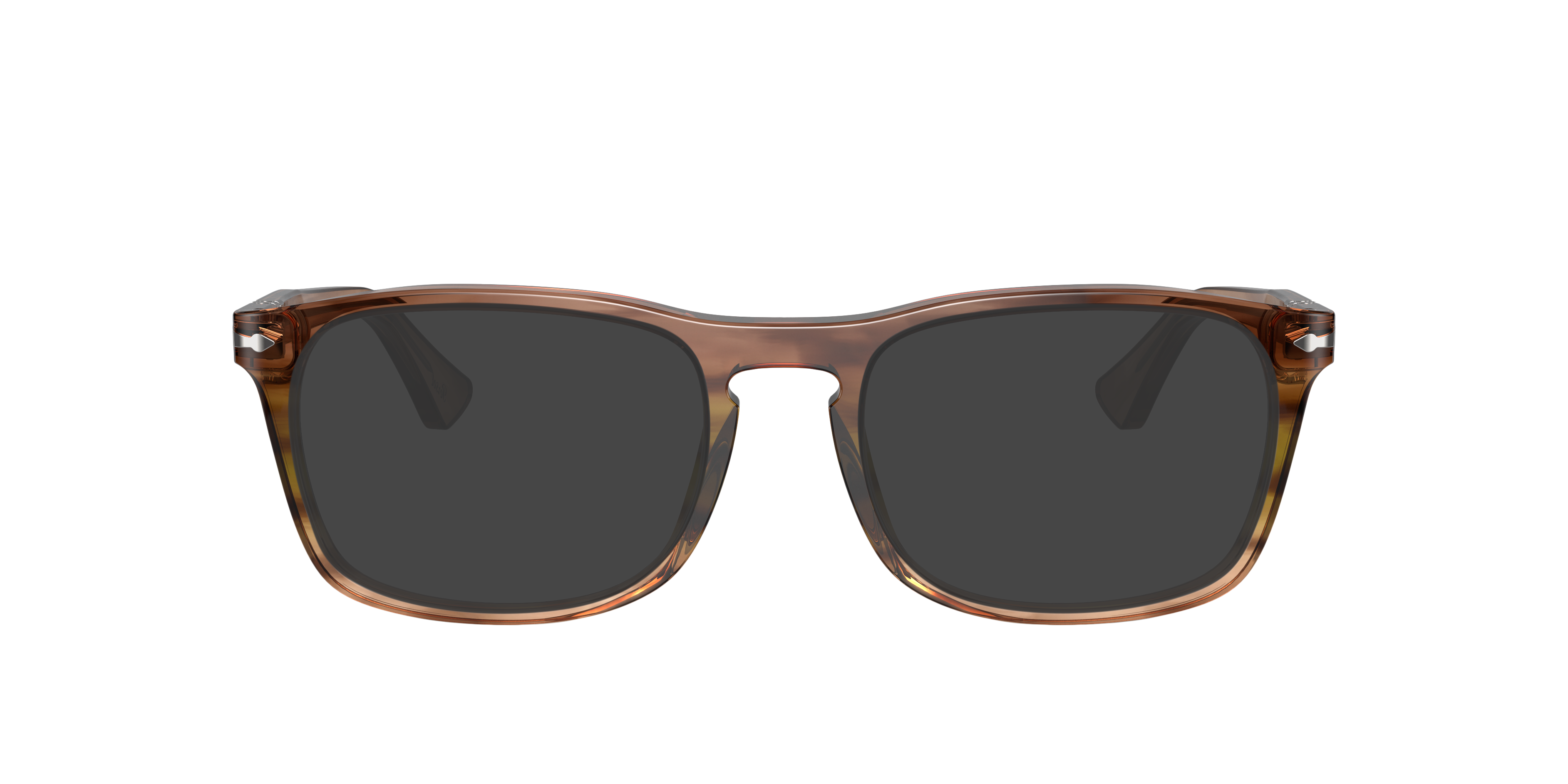 PO3344V Striped Brown AcetateEyeglass Frames for Glasses Direct, with Tinted Lenses
