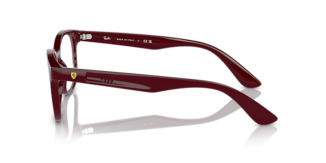 RB7231M Dark Red PlasticEyeglass Frames for Glasses Direct, Side View