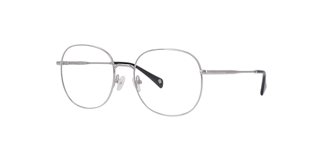 Marylebone Silver MetalEyeglass Frames for Glasses Direct, Angle View