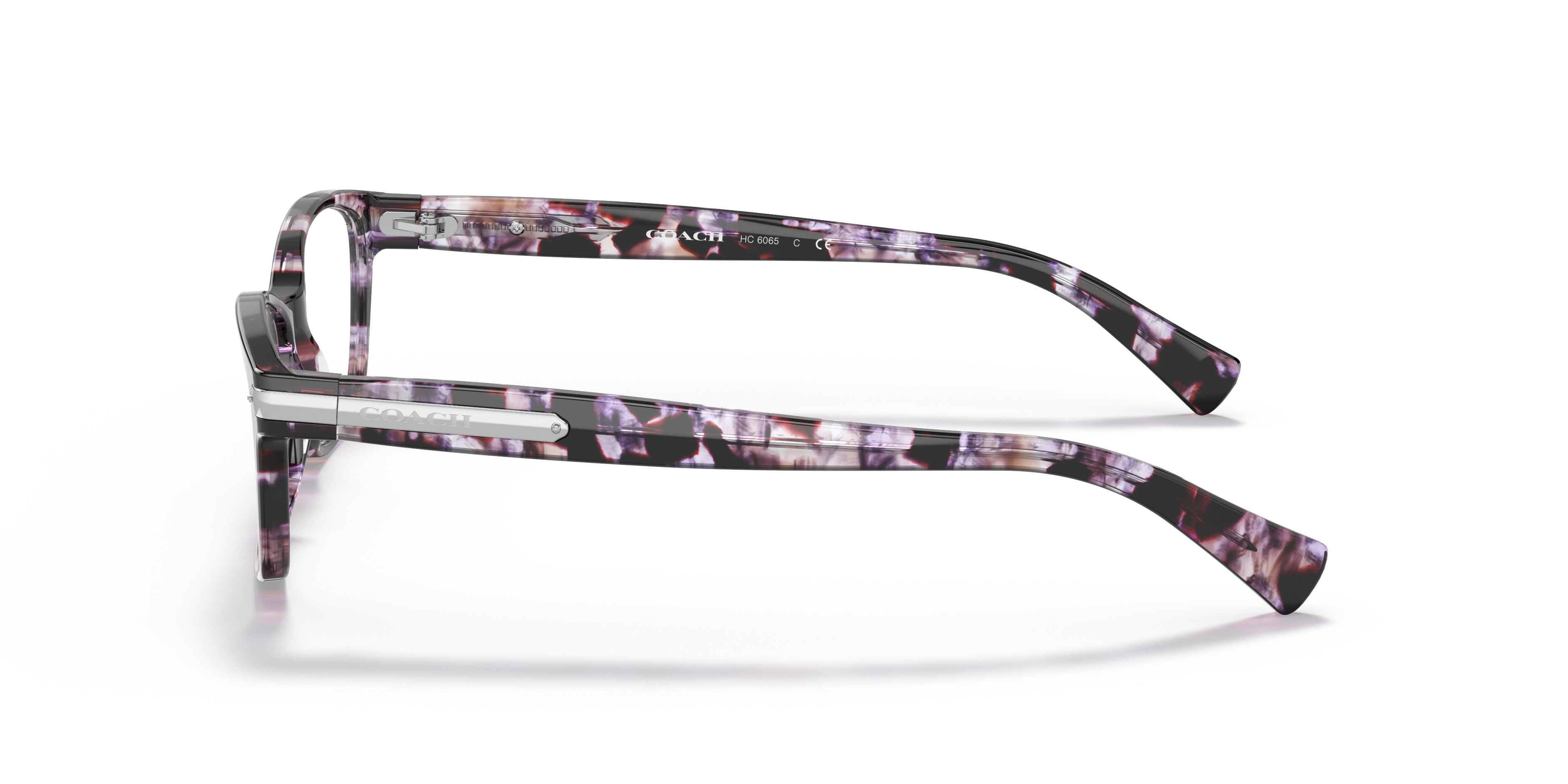 HC6065 Purple Tortoise AcetateEyeglass Frames for Glasses Direct, Side View