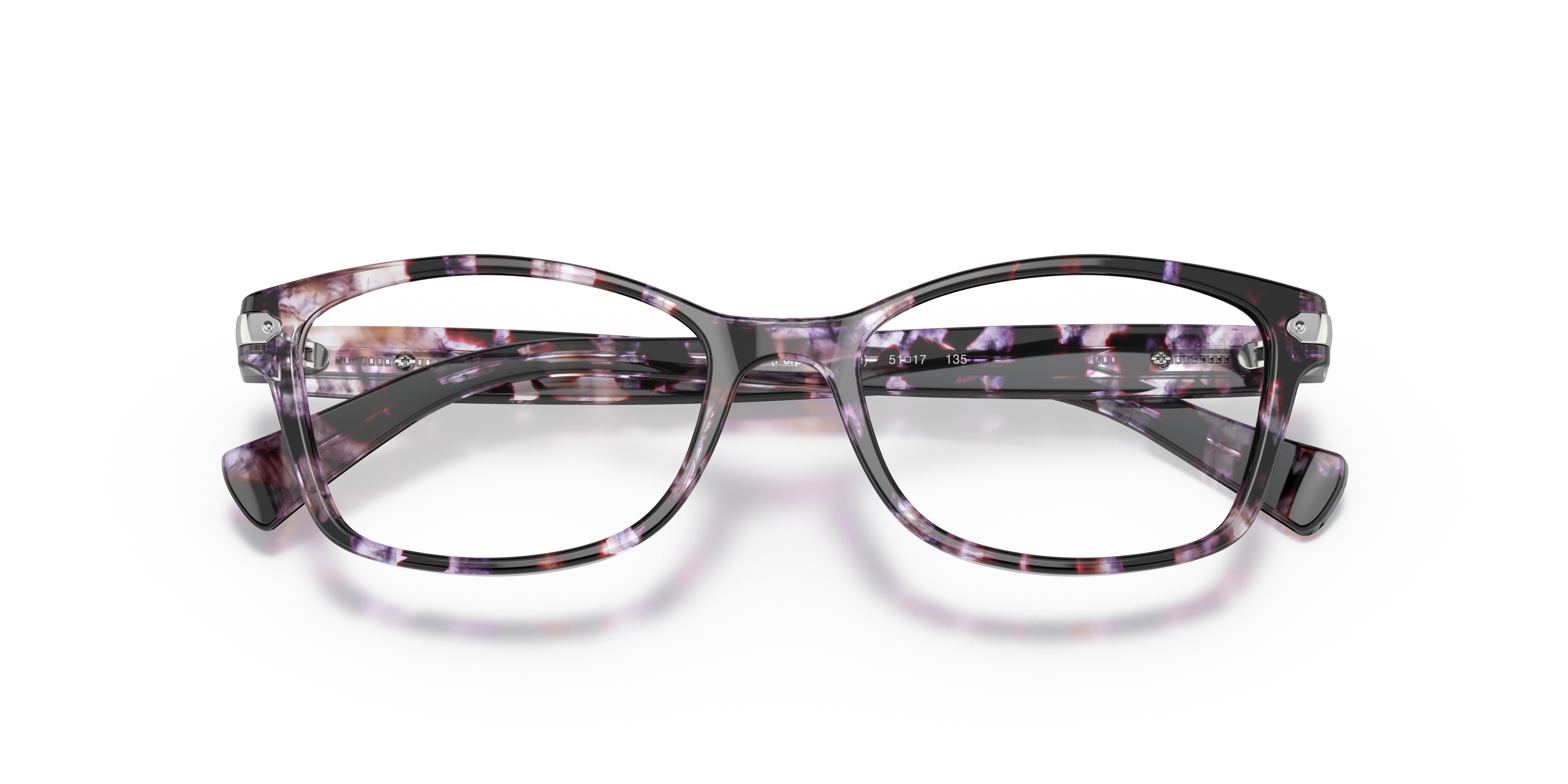 HC6065 Purple Tortoise AcetateEyeglass Frames for Glasses Direct, Closed View