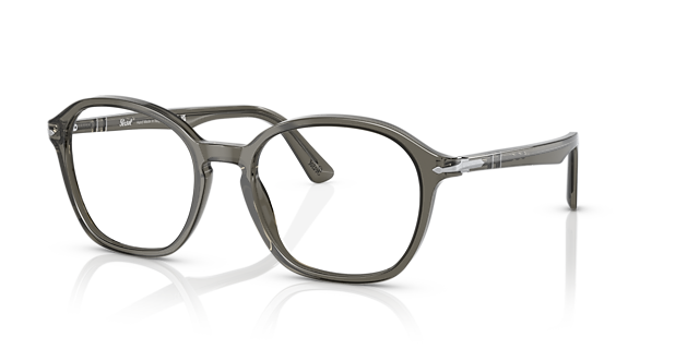 PO3296V Opal Smoke AcetateEyeglass Frames for Glasses Direct, Angle View