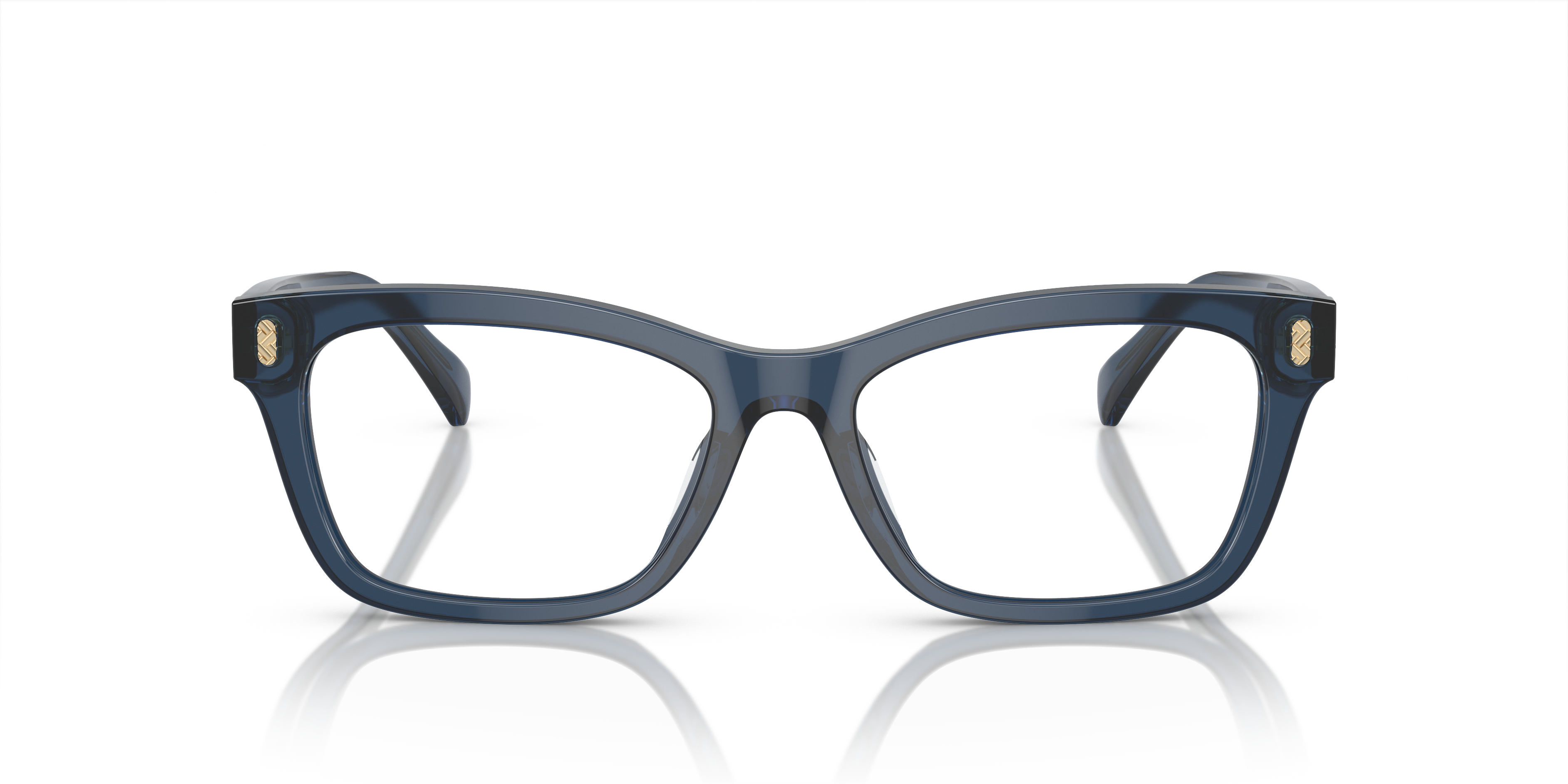RA7154U Shiny Transparent Blue AcetateEyeglass Frames for Glasses Direct, Front View
