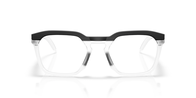 HSTN SQ Satin Black PlasticEyeglass Frames for Glasses Direct, Front View