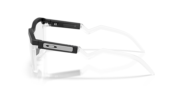 HSTN SQ Satin Black PlasticEyeglass Frames for Glasses Direct, Side View