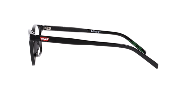 LV 5091 Black PlasticEyeglass Frames for Glasses Direct, Side View