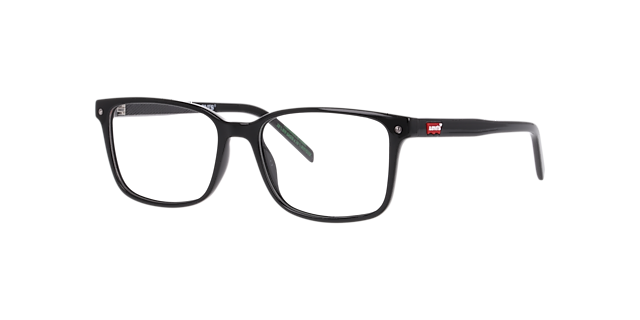 LV 5091 Black PlasticEyeglass Frames for Glasses Direct, Angle View