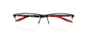 Curouse Black MetalEyeglass Frames for Glasses Direct, Closed View
