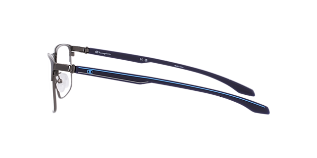 Cumax Blue MetalEyeglass Frames for Glasses Direct, Side View