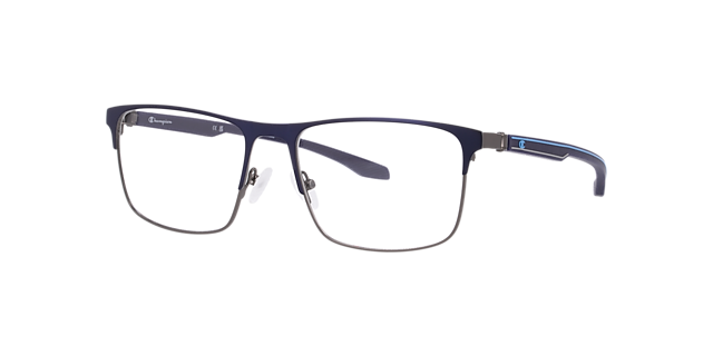 Cumax Blue MetalEyeglass Frames for Glasses Direct, Angle View
