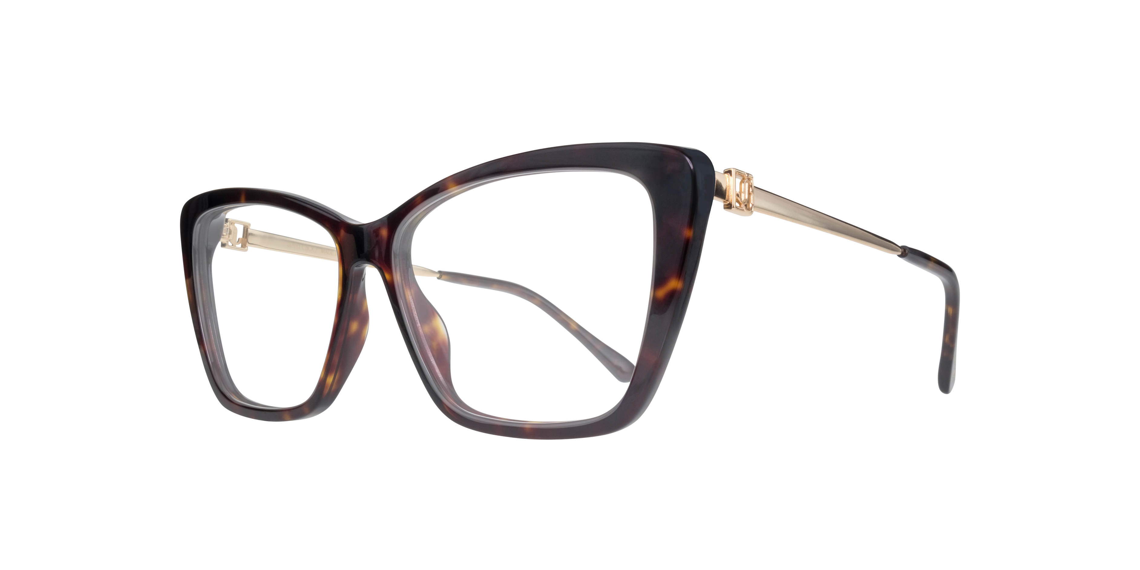 JC375 9M Tortoise Gold AcetateEyeglass Frames for Glasses Direct, Angle View