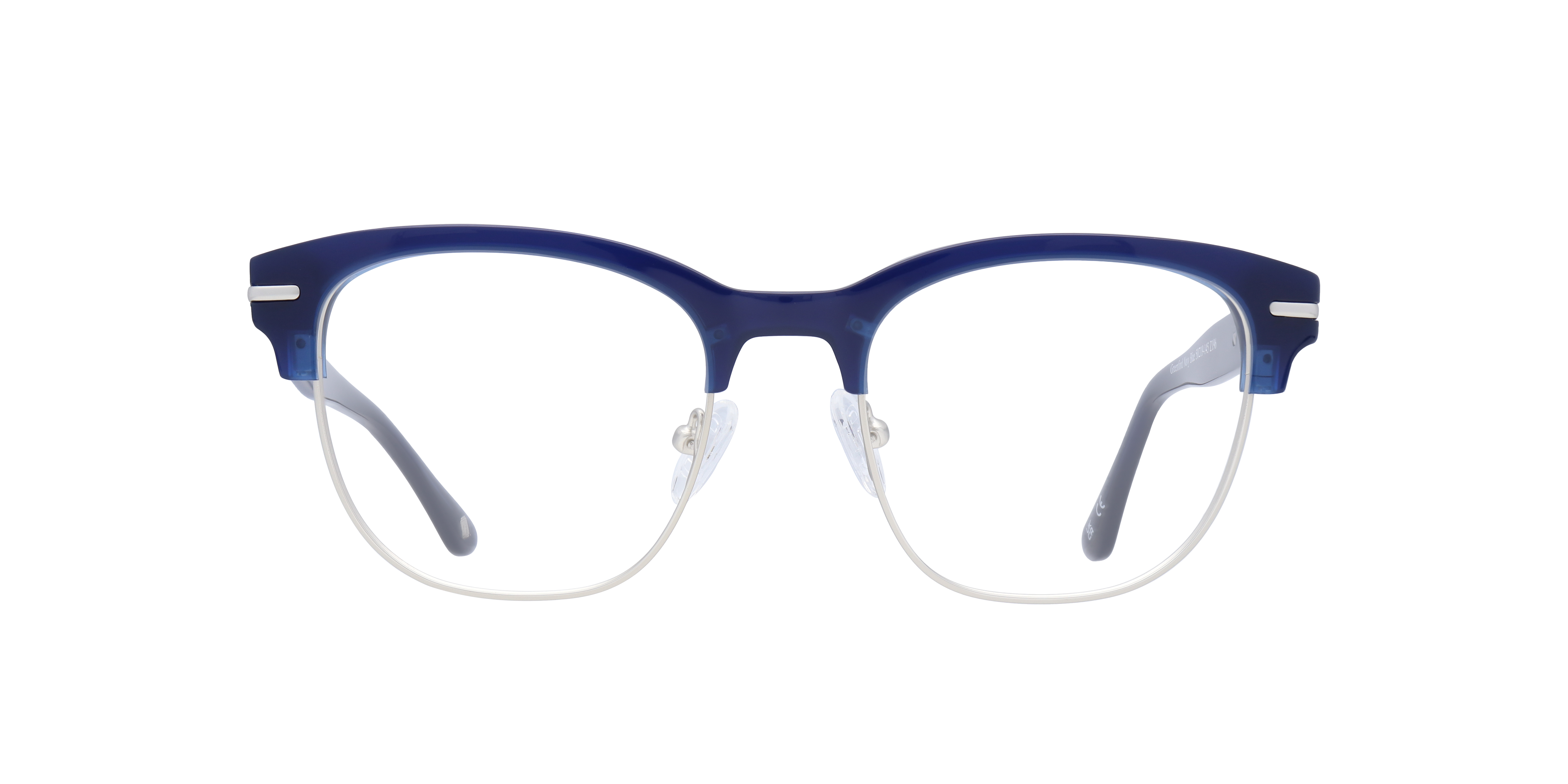 Greenford Navy Blue MetalEyeglass Frames for Glasses Direct, Front View