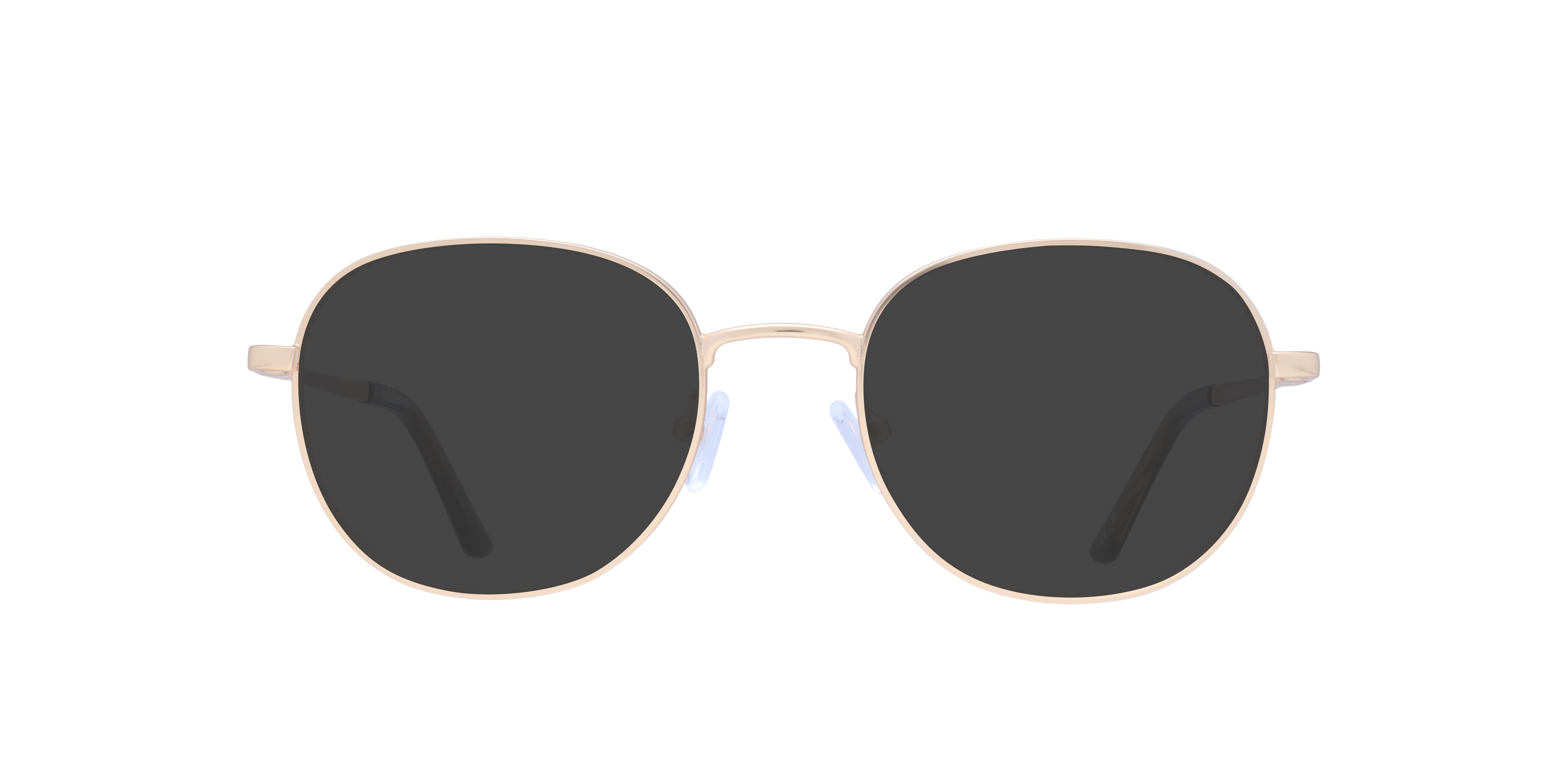 Harlan Satin Gold MetalEyeglass Frames for Glasses Direct, with Tinted Lenses