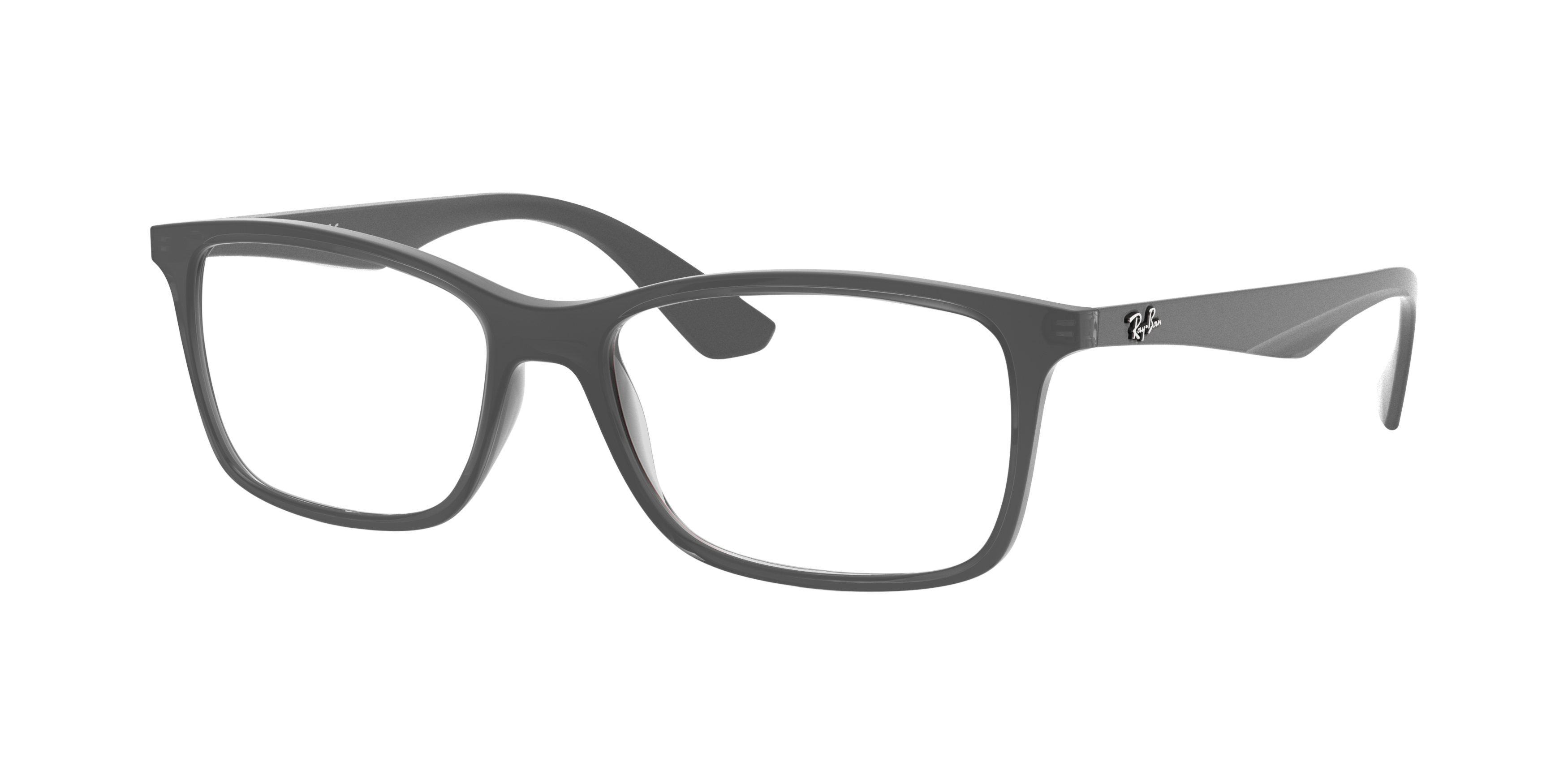 RB7047 Transparent Grey PlasticEyeglass Frames for Glasses Direct, Angle View