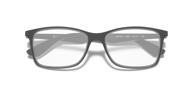 RB7047 Optics Transparent Grey PlasticEyeglass Frames for Glasses Direct, Closed View