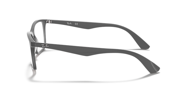 RB7047 Optics Transparent Grey PlasticEyeglass Frames for Glasses Direct, Side View