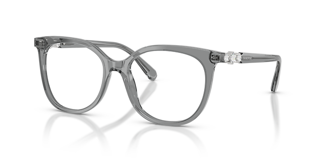SK2055 Transparent Grey AcetateEyeglass Frames for Glasses Direct, Angle View