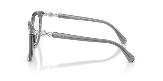 SK2055 Transparent Grey AcetateEyeglass Frames for Glasses Direct, Side View