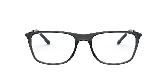 DG5048 Transparent Dark Grey PlasticEyeglass Frames for Glasses Direct, Front View
