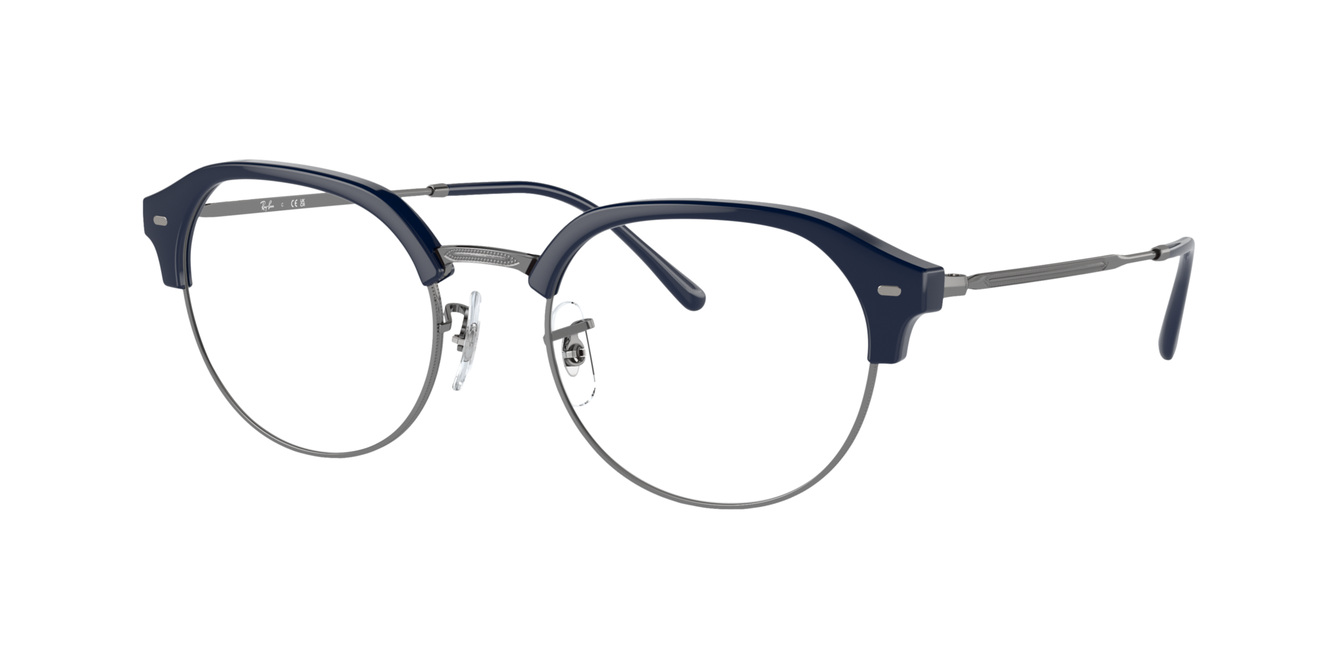Glasses Direct ™ -RB7229 - Irregular Blue On Gunmetal Frame Eyeglasses