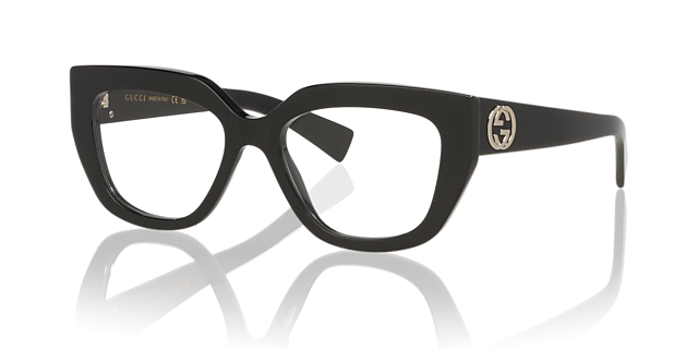 GG1847O Black AcetateEyeglass Frames for Glasses Direct, Angle View