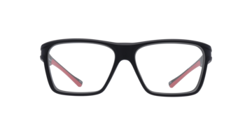 Matte Black Red Performer -  Plastic Glasses