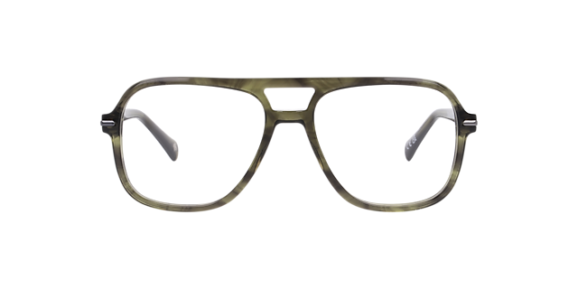 Manor Park Horn Green AcetateEyeglass Frames for Glasses Direct, Front View