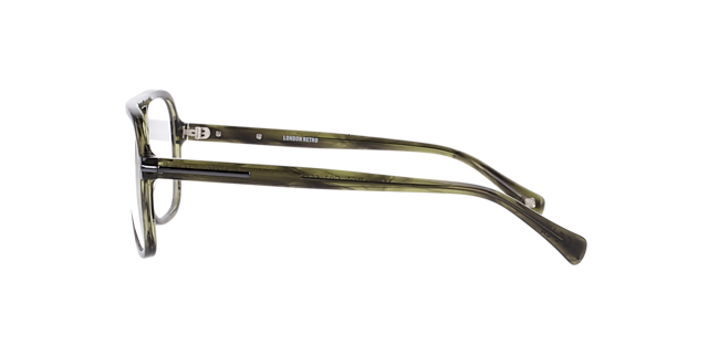 Manor Park Horn Green AcetateEyeglass Frames for Glasses Direct, Side View