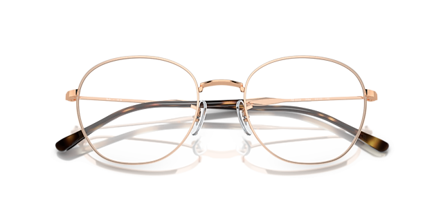 RB6509 Optics Rose Gold MetalSunglass Frames for Glasses Direct, Closed View