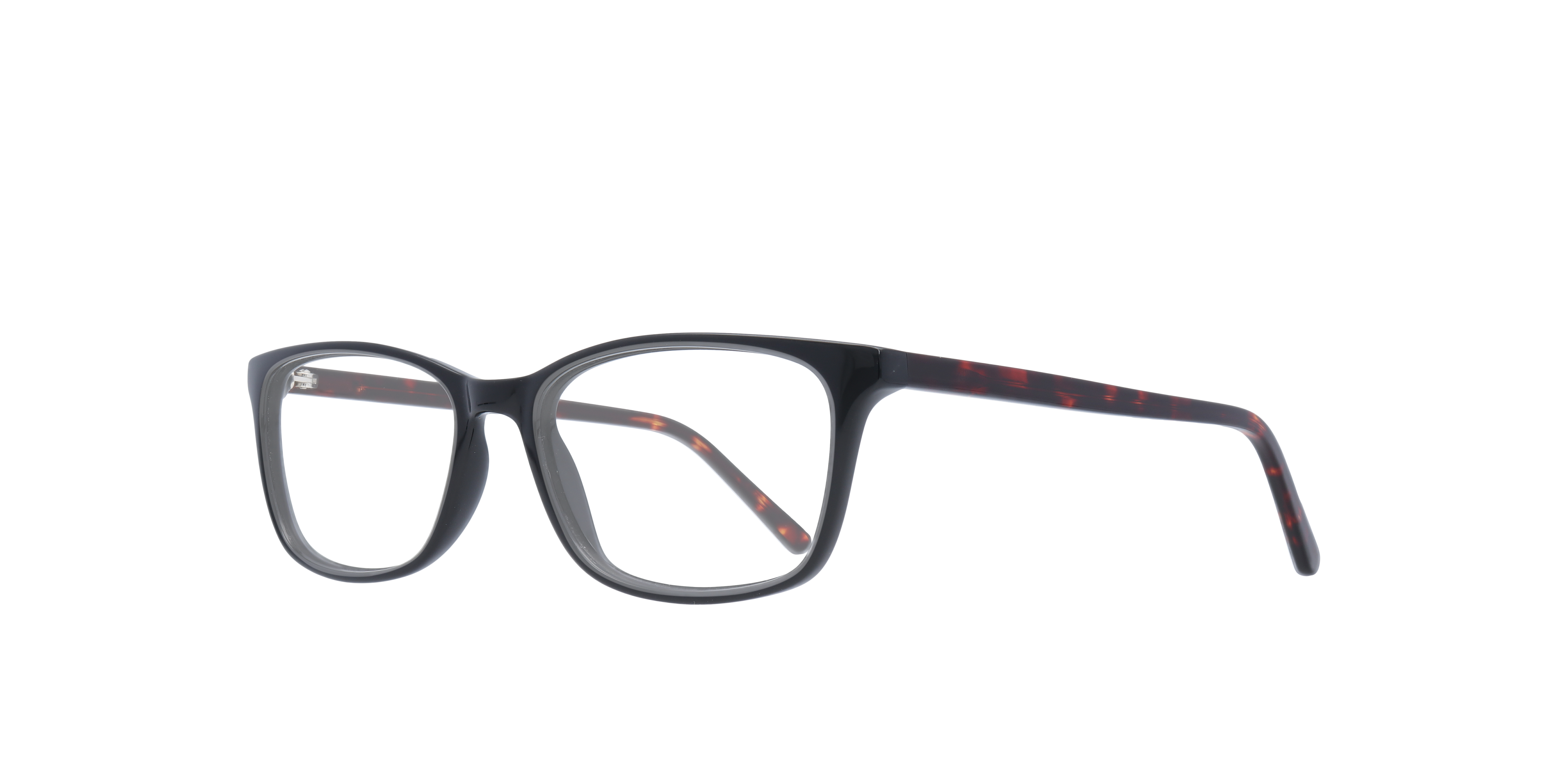 Wing Black AcetateEyeglass Frames for Glasses Direct, Angle View