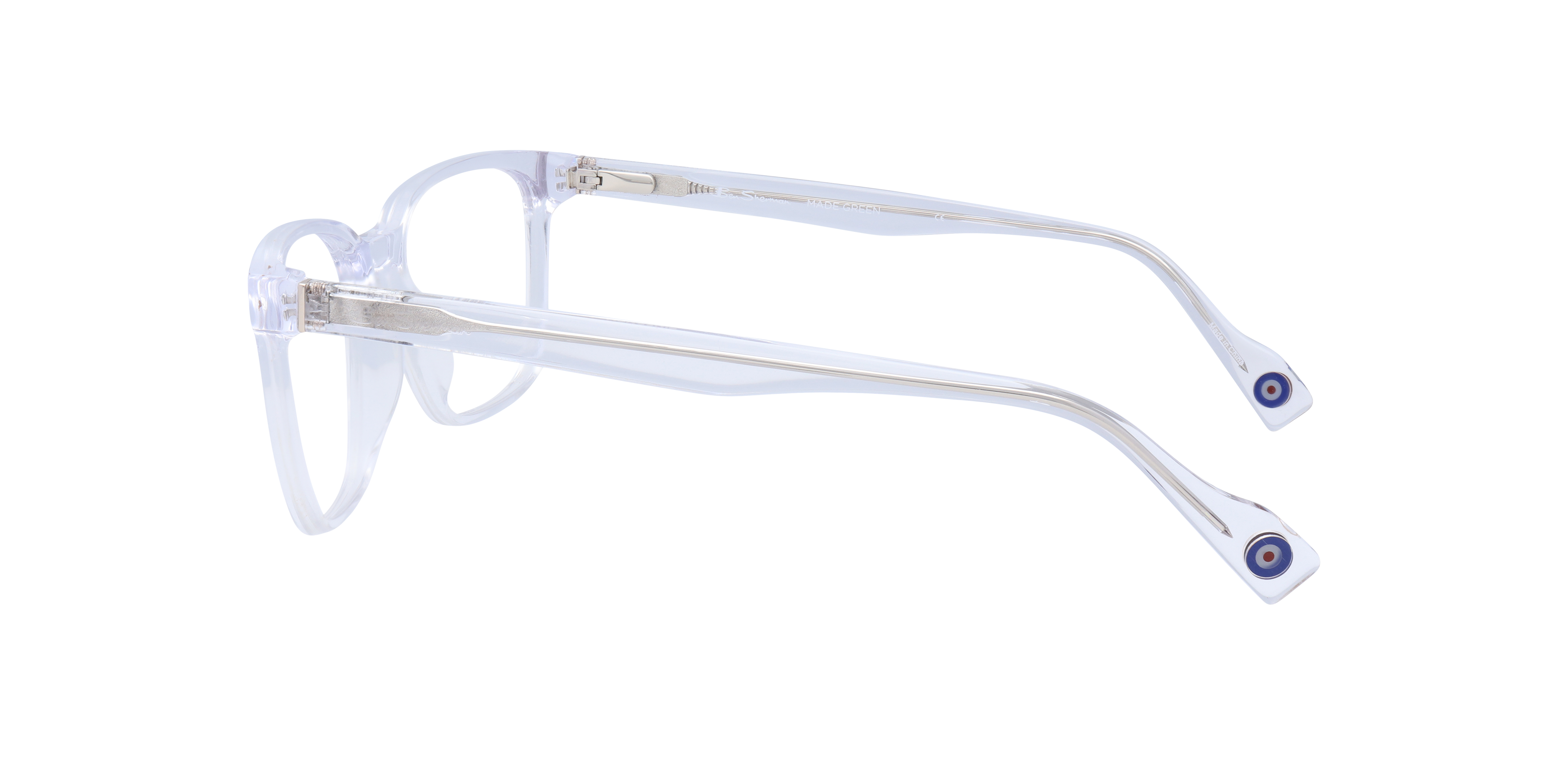 Finsbury Clear MetalSunglass Frames for Glasses Direct, Side View