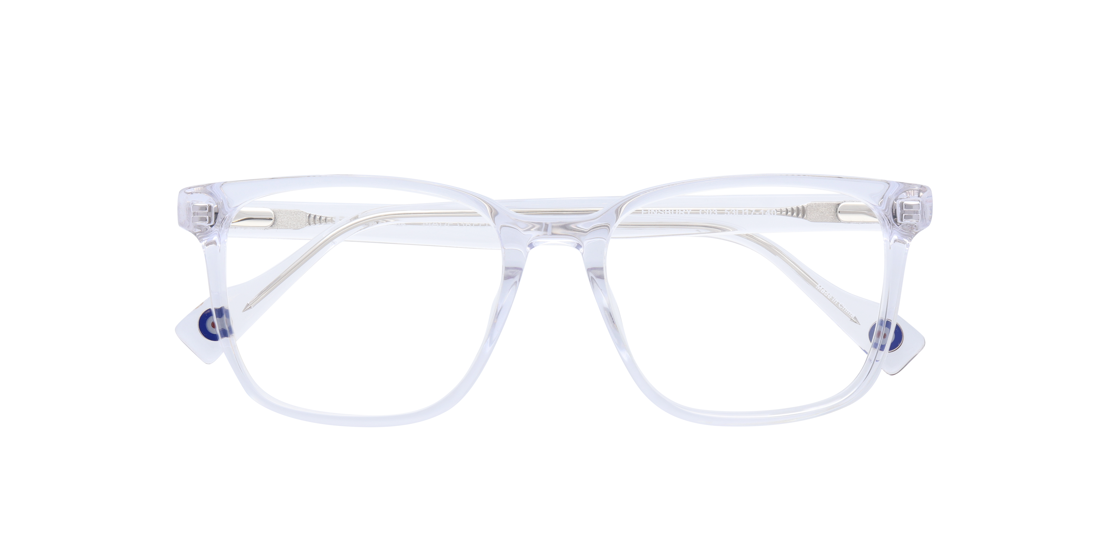 Finsbury Clear MetalSunglass Frames for Glasses Direct, Closed View