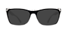 Hazel Clear Crystal  &  Black PlasticEyeglass Frames for Glasses Direct, with Tinted Lenses