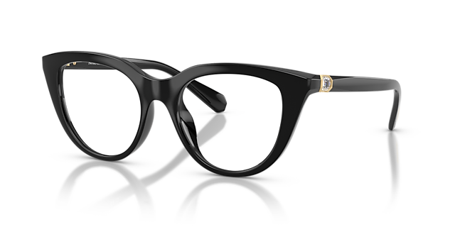 SK2052 Black PlasticEyeglass Frames for Glasses Direct, Angle View