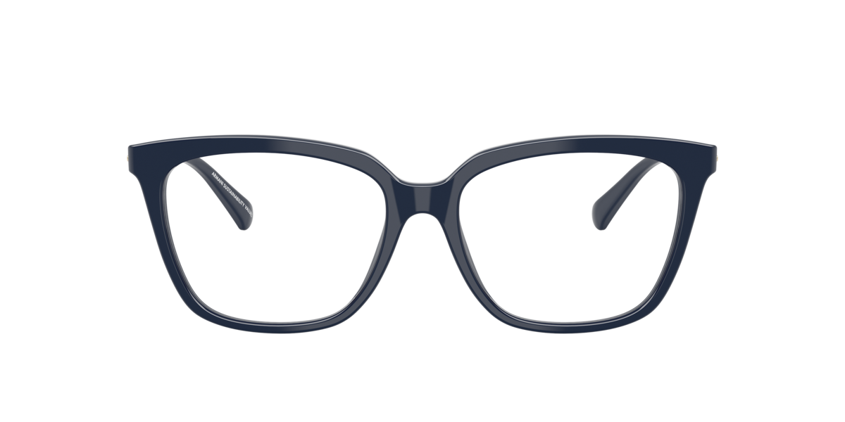 Emporio Armani Women's Shiny Blue Cat-Eye Acetate Eyeglasses Online - Full Rim - Ea3248