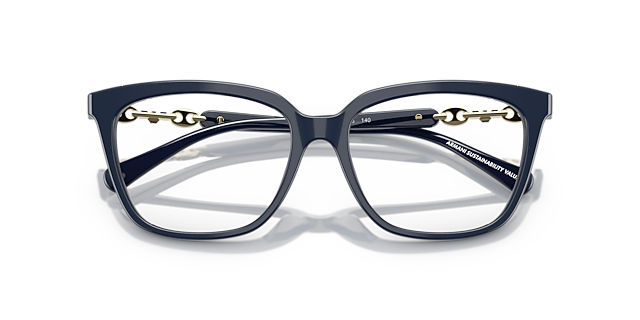 EA3248 Shiny Blue AcetateEyeglass Frames for Glasses Direct, Closed View