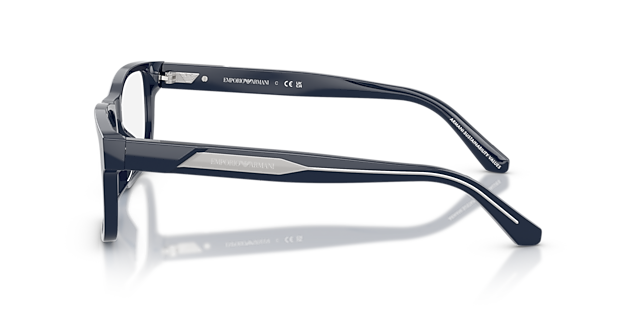 EA3265U Shiny Blue AcetateEyeglass Frames for Glasses Direct, Side View