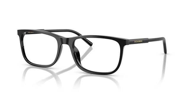 DG3427 Black AcetateEyeglass Frames for Glasses Direct, Angle View