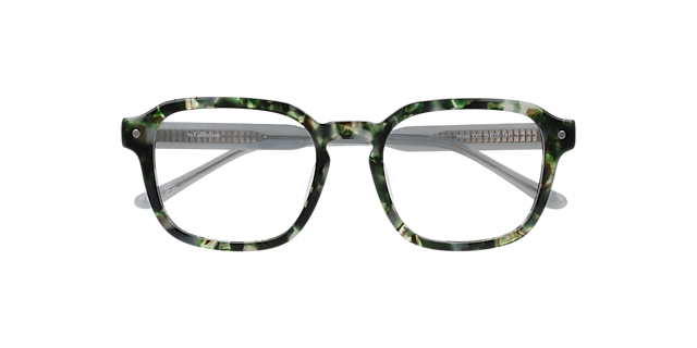 Milan Havana Green AcetateEyeglass Frames for Glasses Direct, Closed View