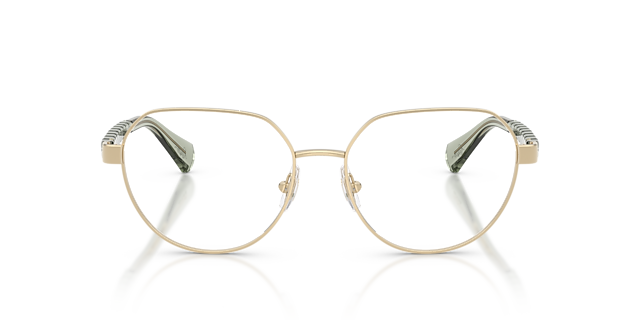 RA6065 Shiny Pale Gold MetalEyeglass Frames for Glasses Direct, Front View