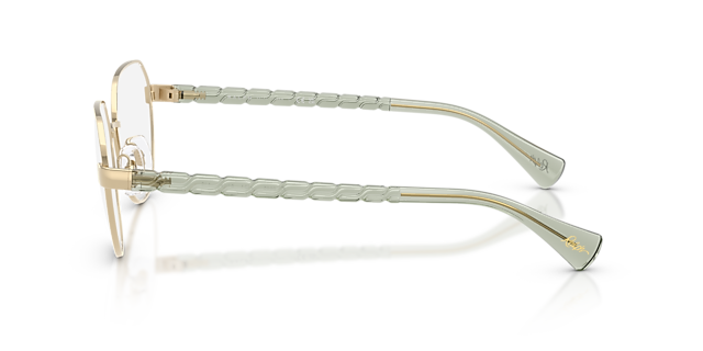 RA6065 Shiny Pale Gold MetalEyeglass Frames for Glasses Direct, Side View