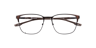 Cusave Brown MetalEyeglass Frames for Glasses Direct, Closed View